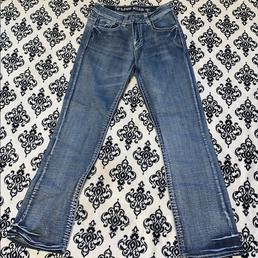 Live Hard Play Hard Jeans